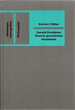 Donald Davidsons Theorie sprachlichen Verstehens Cover des Buches Donald Davidsons Theorie sprachlichen Verstehens (ISBN: 9783445092502)
