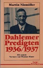 Dahlemer Predigten 1936/37 Cover des Buches Dahlemer Predigten 1936/37 (ISBN: 9783459014385)