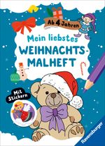 Mein liebstes Weihnachtsmalheft mit Stickern ab 4 Cover des Buches Mein liebstes Weihnachtsmalheft mit Stickern ab 4 (ISBN: 9783473488971)