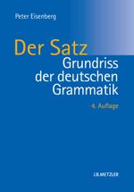 Grundriss der deutschen Grammatik Cover des Buches Grundriss der deutschen Grammatik (ISBN: 9783476024244)