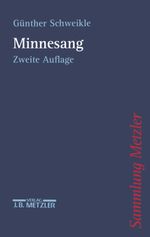 Minnesang Cover des Buches Minnesang (ISBN: 9783476122445)