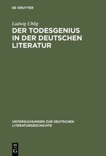 Der Todesgenius in der deutschen Literatur Cover des Buches Der Todesgenius in der deutschen Literatur (ISBN: 9783484102255)