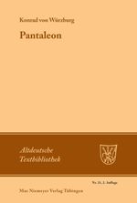 Pantaleon Cover des Buches Pantaleon (ISBN: 9783484200821)