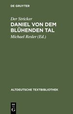 Daniel von dem Blühenden Tal Cover des Buches Daniel von dem Blühenden Tal (ISBN: 9783484201927)