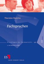 Fachsprachen Cover des Buches Fachsprachen (ISBN: 9783503122219)