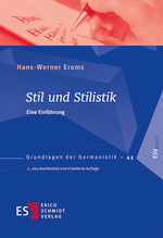 Stil und Stilistik Cover des Buches Stil und Stilistik (ISBN: 9783503155545)