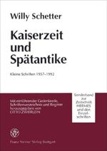 Kaiserzeit und Spätantike: Kleine Schriften 1957-1992. Mit einführender Gedenkrede, Schriftenverzeichnis und Register herausgegeben von Otto Zwierlein (Hermes-Einzelschriften) Cover des Buches Kaiserzeit und Spätantike: Kleine Schriften 1957-1992. Mit einführender Gedenkrede, Schriftenverzeichnis und Register herausgegeben von Otto Zwierlein (Hermes-Einzelschriften) (ISBN: 9783515064842)
