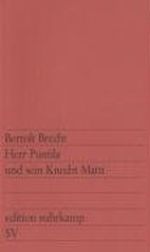 Herr Puntila und sein Knecht Matti Cover des Buches Herr Puntila und sein Knecht Matti (ISBN: 9783518001059)