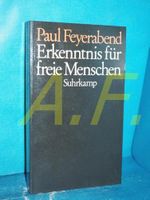 Erkenntnis für freie Menschen Cover des Buches Erkenntnis für freie Menschen (ISBN: 9783518075029)