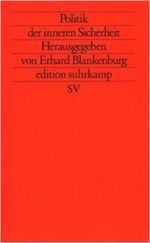 Politik der inneren Sicherheit. Cover des Buches Politik der inneren Sicherheit. (ISBN: 9783518110164)
