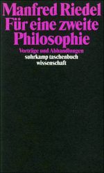 Für eine zweite Philosophie Cover des Buches Für eine zweite Philosophie (ISBN: 9783518283202)