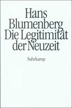 Die Legitimität der Neuzeit Cover des Buches Die Legitimität der Neuzeit (ISBN: 9783518578377)