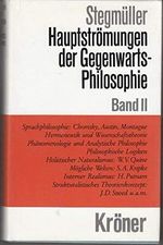 Hauptströmungen der Gegenwartsphilosophie, Band 2 Cover des Buches Hauptströmungen der Gegenwartsphilosophie, Band 2 (ISBN: 9783520309082)