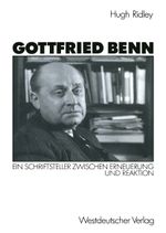 Gottfried Benn Cover des Buches Gottfried Benn (ISBN: 9783531120430)