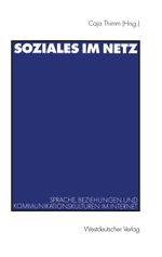 Soziales im Netz Cover des Buches Soziales im Netz (ISBN: 9783531134000)