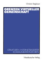 Grenzen virtueller Gemeinschaft Cover des Buches Grenzen virtueller Gemeinschaft (ISBN: 9783531136448)