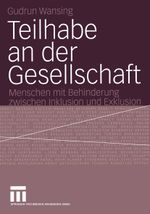Teilhabe an der Gesellschaft Cover des Buches Teilhabe an der Gesellschaft (ISBN: 9783531144399)