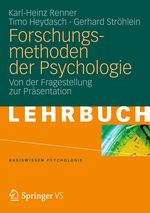 Forschungsmethoden Der Psychologie Cover des Buches Forschungsmethoden Der Psychologie (ISBN: 9783531167299)