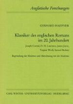 Klassiker des englischen Romans im 20. Jahrhundert - Joseph Conrad, D.H. Lawrence, James Joyce, Virginia Woolf, Samuel Beckett. Begründung der Moderne und Abrechnung mit der Moderne Cover des Buches Klassiker des englischen Romans im 20. Jahrhundert - Joseph Conrad, D.H. Lawrence, James Joyce, Virginia Woolf, Samuel Beckett. Begründung der Moderne und Abrechnung mit der Moderne (ISBN: 9783533043249)