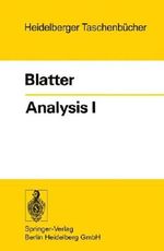 Analysis 1 (Heidelberger Taschenbücher, Vol. 151) Cover des Buches Analysis 1 (Heidelberger Taschenbücher, Vol. 151) (ISBN: 9783540067382)