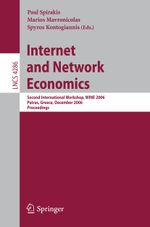 Internet and Network Economics Cover des Buches Internet and Network Economics (ISBN: 9783540681380)