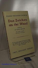Das Zeichen an der Wand: Stück in einem Vorspiel und drei Akten Cover des Buches Das Zeichen an der Wand: Stück in einem Vorspiel und drei Akten (ISBN: 9783552014107)