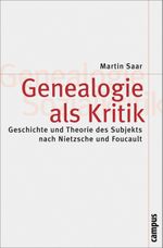 Genealogie als Kritik Cover des Buches Genealogie als Kritik (ISBN: 9783593381916)