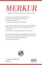 MERKUR 10/2023 Cover des Buches MERKUR 10/2023 (ISBN: 9783608975338)