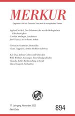 MERKUR 11/2023 Cover des Buches MERKUR 11/2023 (ISBN: 9783608975345)