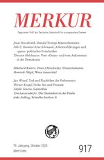 MERKUR 10/2025, Jg.79 Cover des Buches MERKUR 10/2025, Jg.79 (ISBN: 9783608977035)