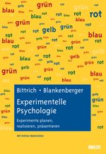 Experimentelle Psychologie Cover des Buches Experimentelle Psychologie (ISBN: 9783621278027)