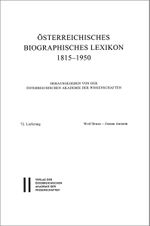 Österreichisches Biographisches Lexikon 1815-1950 / Österreichisches Biographisches Lexikon 1815–1950 Cover des Buches Österreichisches Biographisches Lexikon 1815-1950 / Österreichisches Biographisches Lexikon 1815–1950 (ISBN: 9783700190400)