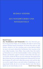 Aus Notizbüchern und Notizzetteln Cover des Buches Aus Notizbüchern und Notizzetteln (ISBN: 9783727404702)