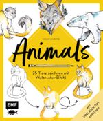 Animals – 25 Tiere zeichnen mit Watercolor-Effekt Cover des Buches Animals – 25 Tiere zeichnen mit Watercolor-Effekt (ISBN: 9783745904222)