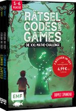 Rätsel, Codes und Games – Die XXL Mathe-Challenge für die 5. und 6. Klasse Cover des Buches Rätsel, Codes und Games – Die XXL Mathe-Challenge für die 5. und 6. Klasse (ISBN: 9783745922615)