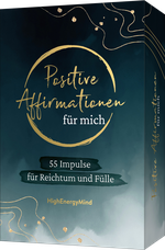 55 positive Affirmationen für mich – Reichtum und Fülle: Liebevolle Impulse für Glück, Selbstliebe, Achtsamkeit. Karten in edlem Design. Geschenk zu Geburtstag, Weihnachten, Ostern Cover des Buches 55 positive Affirmationen für mich – Reichtum und Fülle: Liebevolle Impulse für Glück, Selbstliebe, Achtsamkeit. Karten in edlem Design. Geschenk zu Geburtstag, Weihnachten, Ostern (ISBN: 9783747406618)