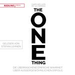 The One Thing Cover des Buches The One Thing (ISBN: 9783748401193)