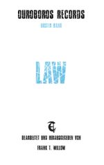 Law Cover des Buches Law (ISBN: 9783750469198)