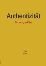 Authentizität Cover des Buches Authentizität (ISBN: 9783759858313)