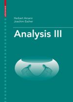 Analysis III Cover des Buches Analysis III (ISBN: 9783764374792)