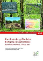 Rote Liste der gefährdeten Biotoptypen Deutschlands: dritte fortgeschriebene Fassung 2017 (Naturschutz und Biologische Vielfalt) Cover des Buches Rote Liste der gefährdeten Biotoptypen Deutschlands: dritte fortgeschriebene Fassung 2017 (Naturschutz und Biologische Vielfalt) (ISBN: 9783784340562)