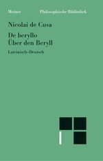 Über den Beryll. De beryllo Cover des Buches Über den Beryll. De beryllo (ISBN: 9783787316083)