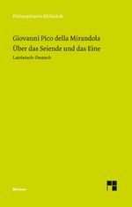 Über das Seiende und das Eine Cover des Buches Über das Seiende und das Eine (ISBN: 9783787317608)