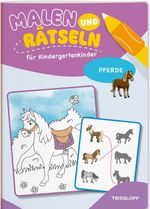 Malen und Rätseln für Kindergartenkinder. Pferde Cover des Buches Malen und Rätseln für Kindergartenkinder. Pferde (ISBN: 9783788647544)