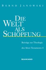 Die Welt als Schöpfung Cover des Buches Die Welt als Schöpfung (ISBN: 9783788722395)