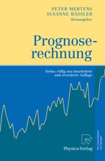 Prognoserechnung Cover des Buches Prognoserechnung (ISBN: 9783790827965)