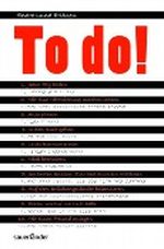 To do! Cover des Buches To do! (ISBN: 9783794170937)