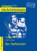 Lenz. Der Hofmeister Cover des Buches Lenz. Der Hofmeister (ISBN: 9783804418264)