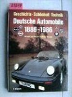 Deutsche Automobile 1886 - 1986 Cover des Buches Deutsche Automobile 1886 - 1986 (ISBN: 9783812201841)