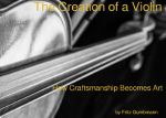 The Creation of a Violin Cover des Buches The Creation of a Violin (ISBN: 9783818713959)